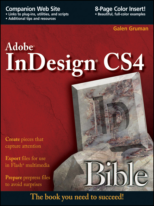 Title details for InDesign CS4 Bible by Galen Gruman - Available